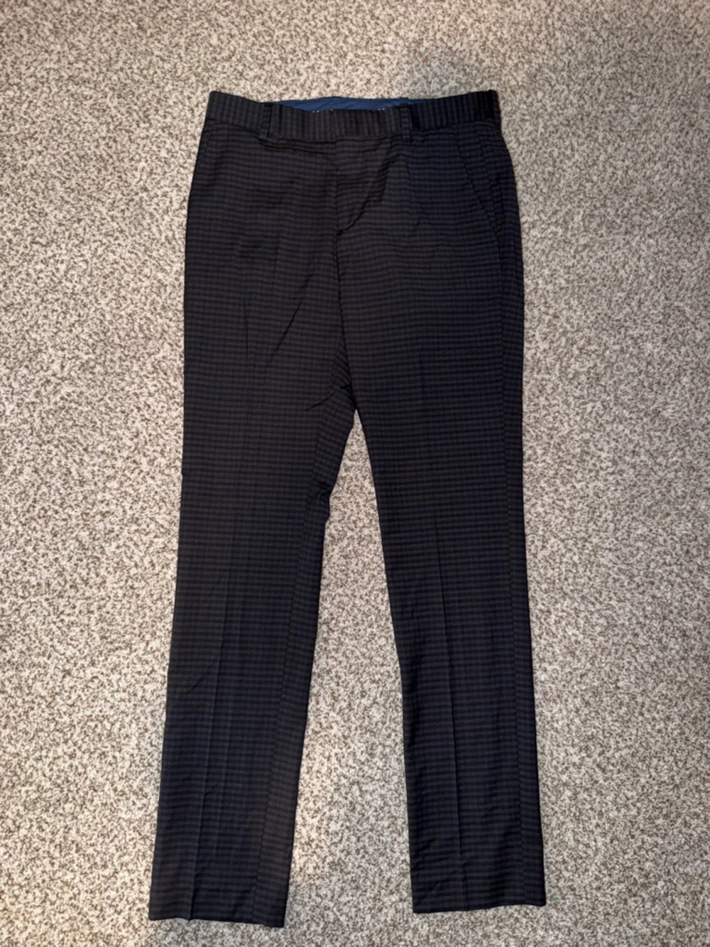 Perry Ellis Micro-Check Dress Pants